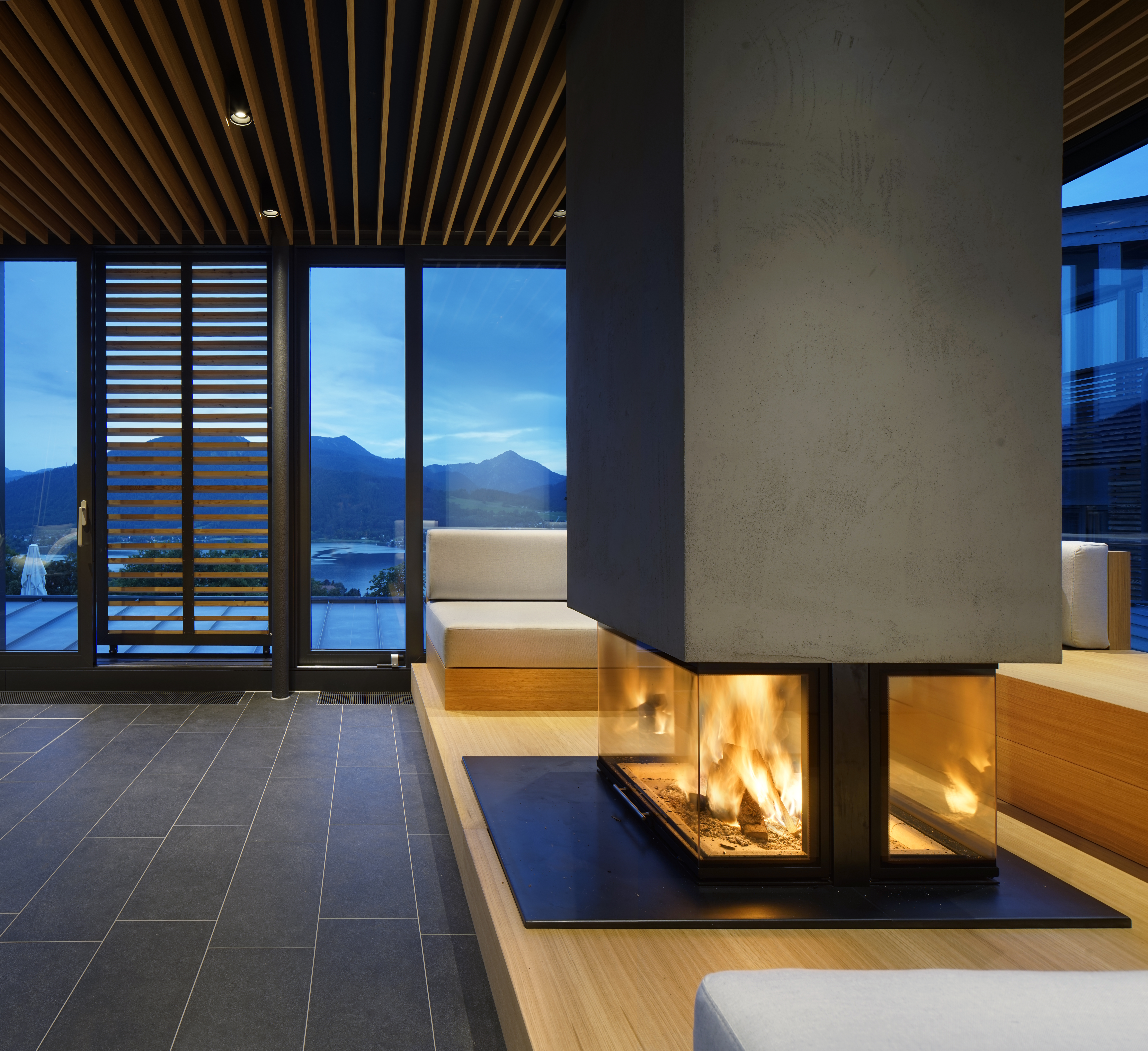 Spa mit Kamin