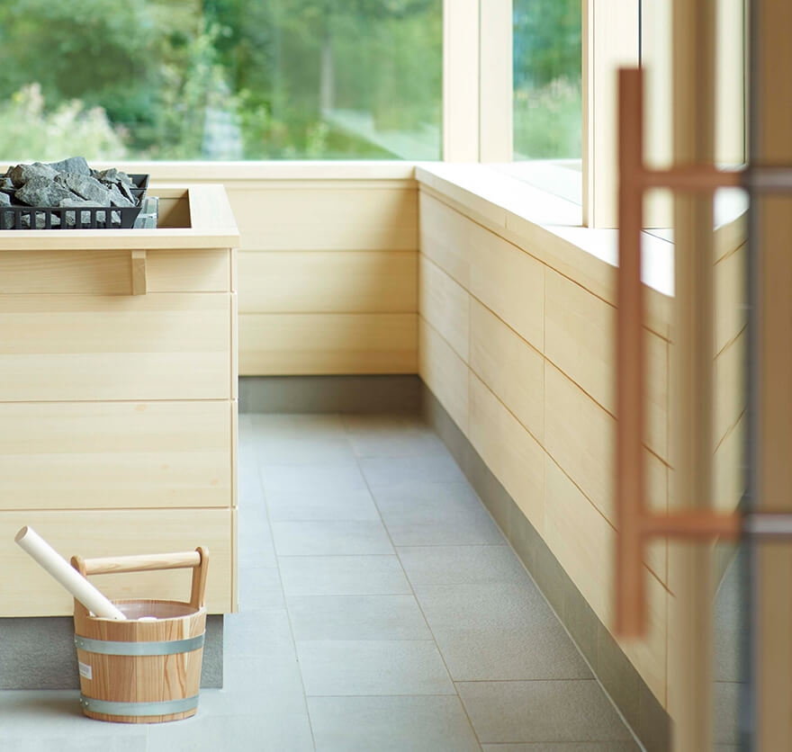 Nahaufnahme in der Sauna für einen Day Spa am Tegernsee